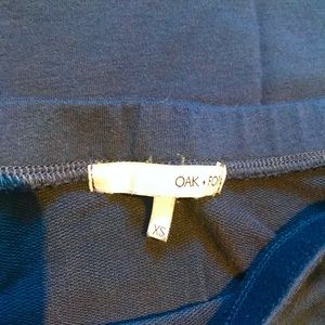 Oak + Fort stretch midi skirt, with side slits, XS